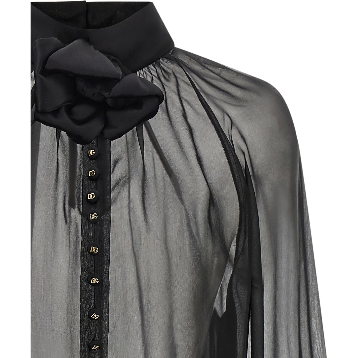 Black Silk Blouse
