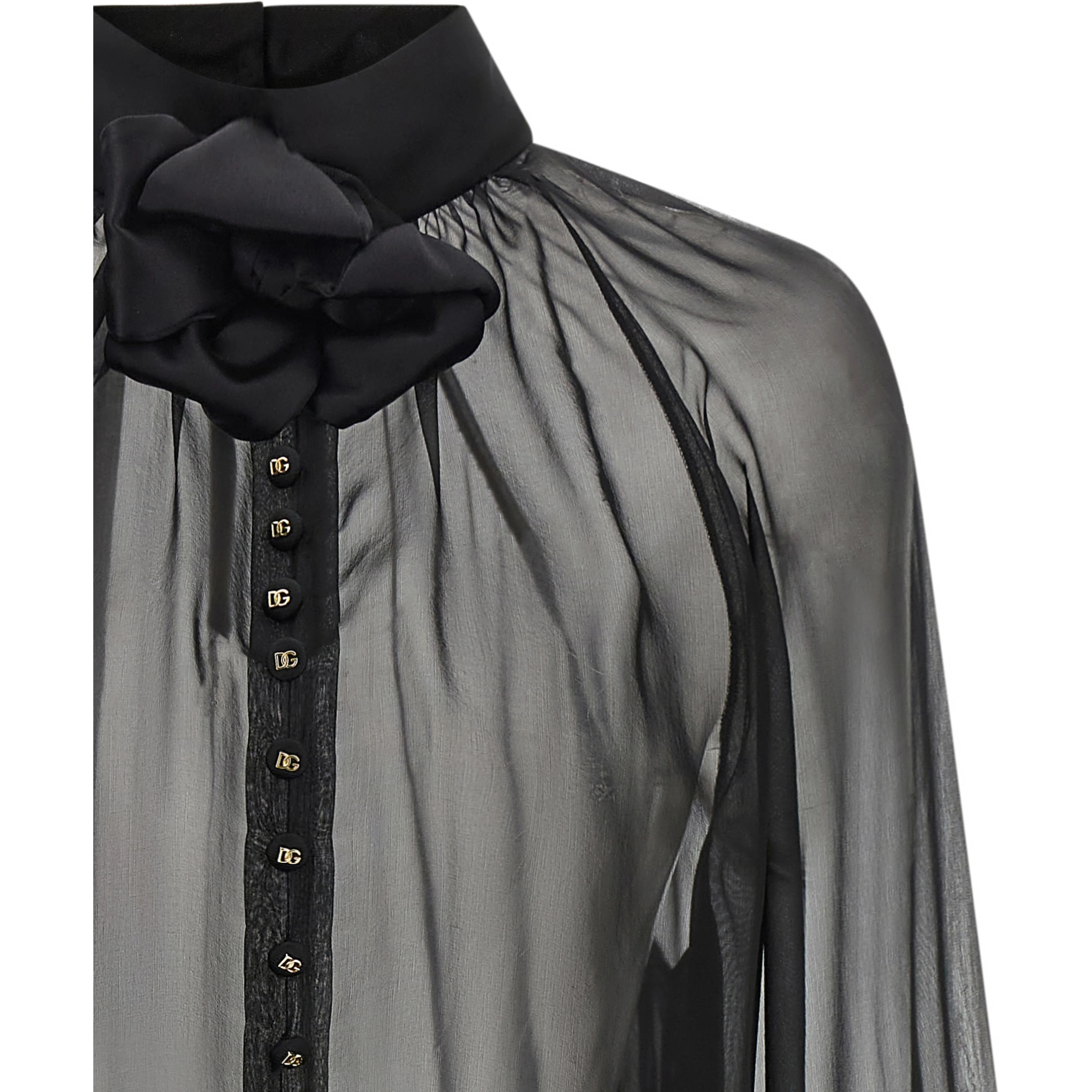 Black Silk Blouse
