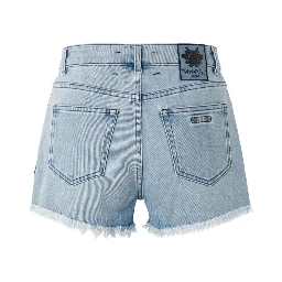 Blue Cotton Women's Short