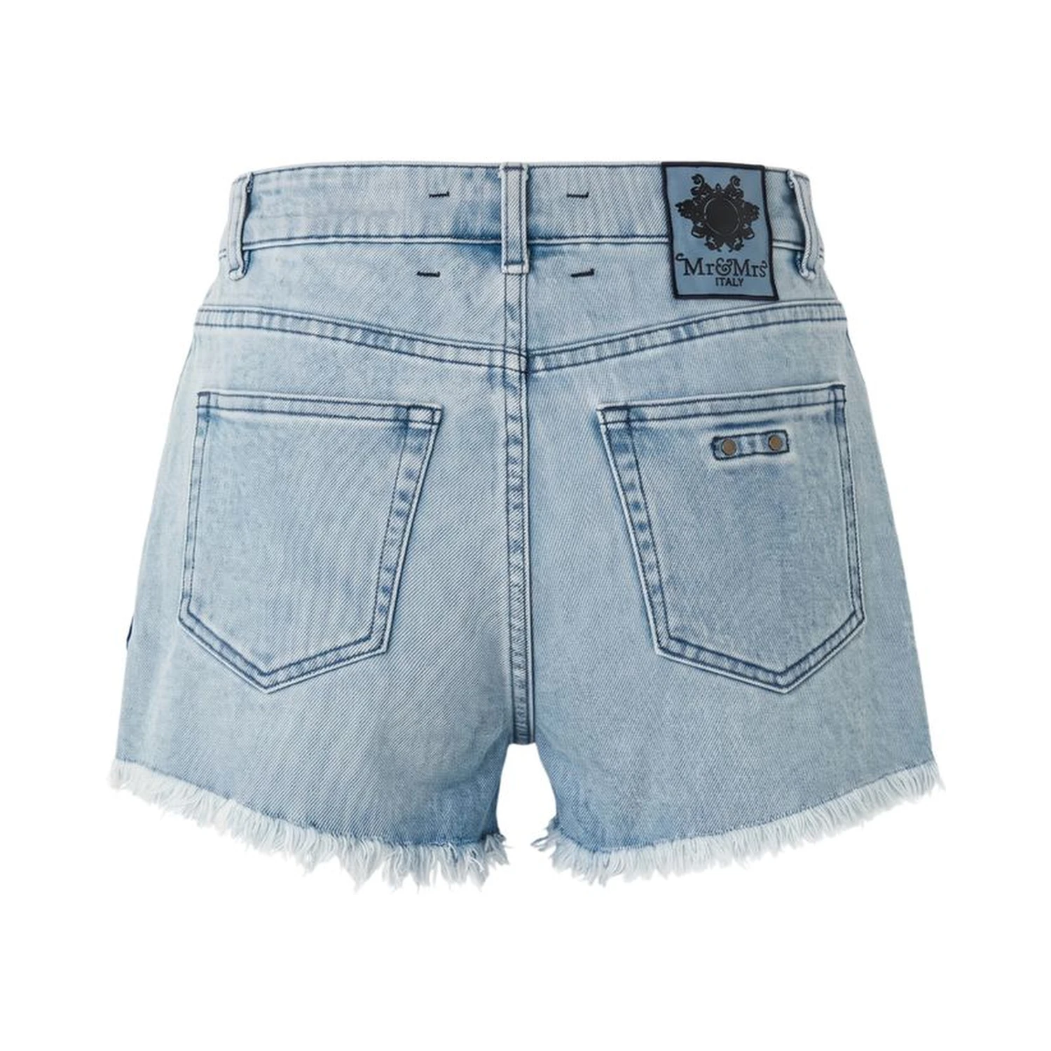 Blue Cotton Women's Short