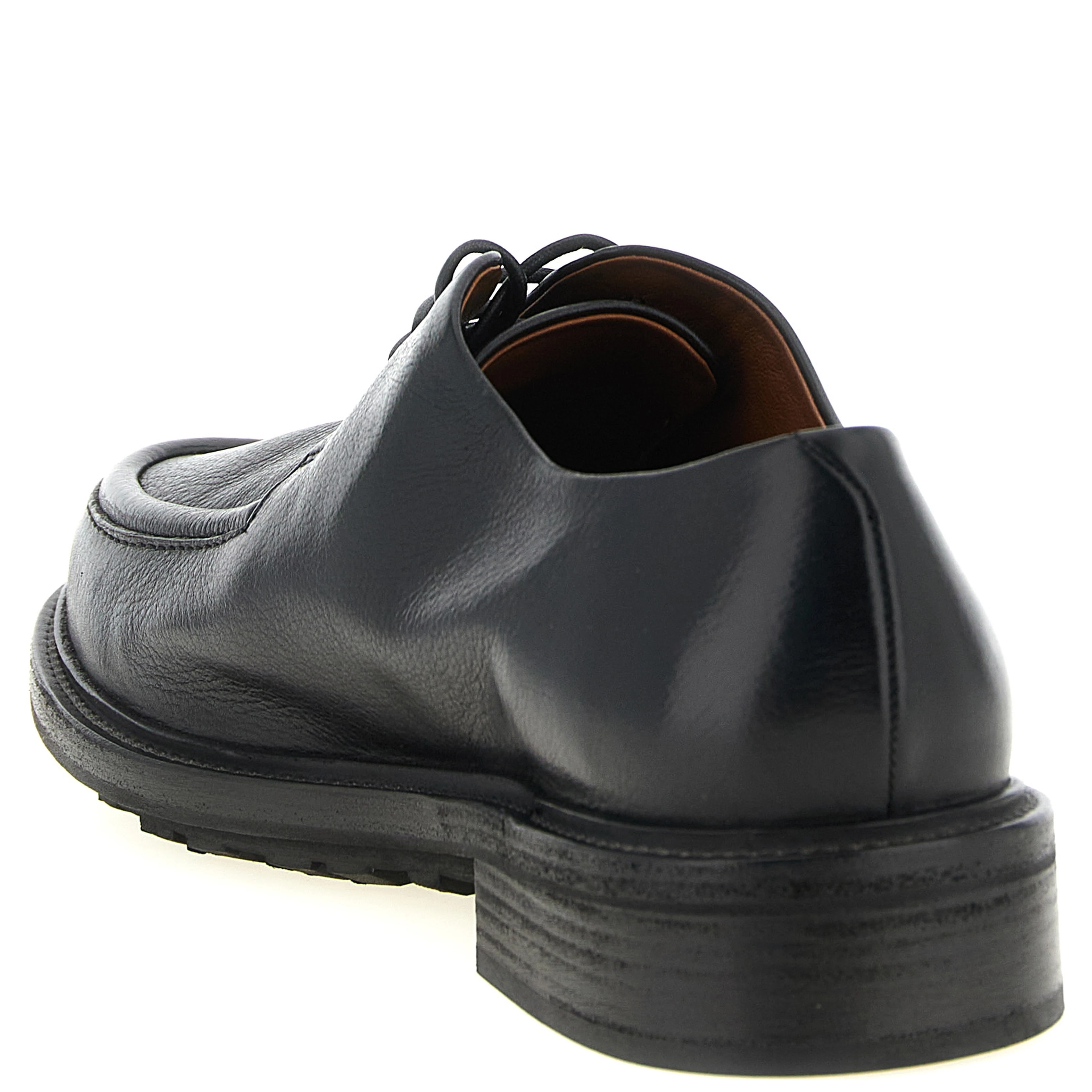 Black Calfskin Oxfords And Derbies