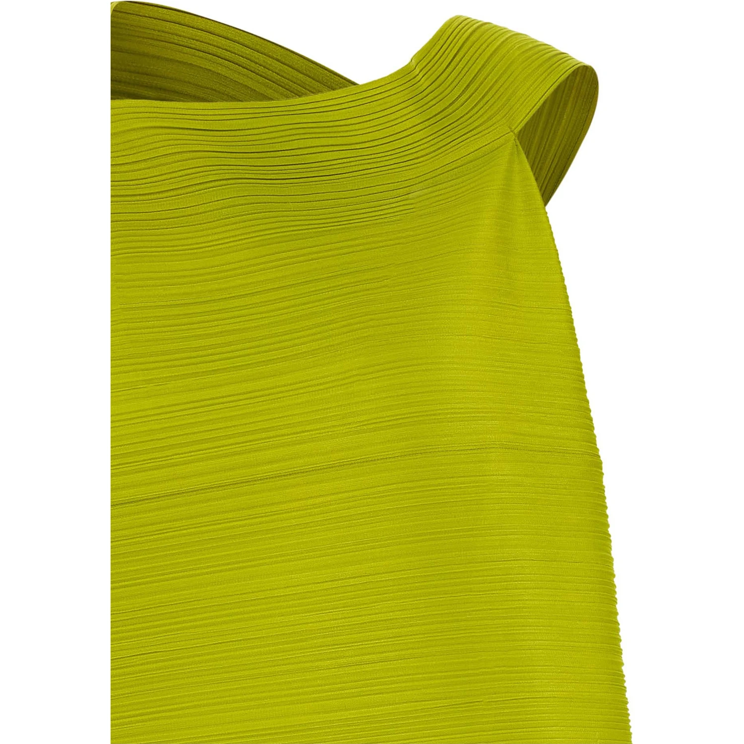 Bicolor Polyester Midi Dress