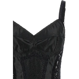Black Polyamide Bodysuit