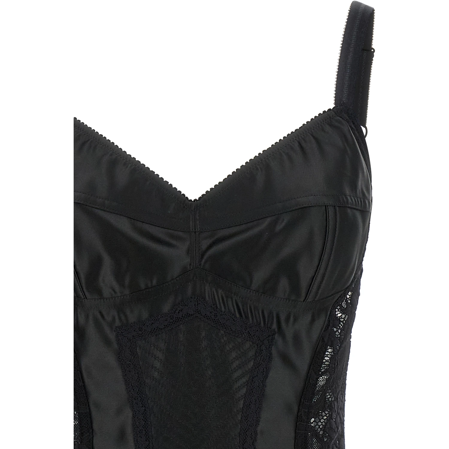 Black Polyamide Bodysuit
