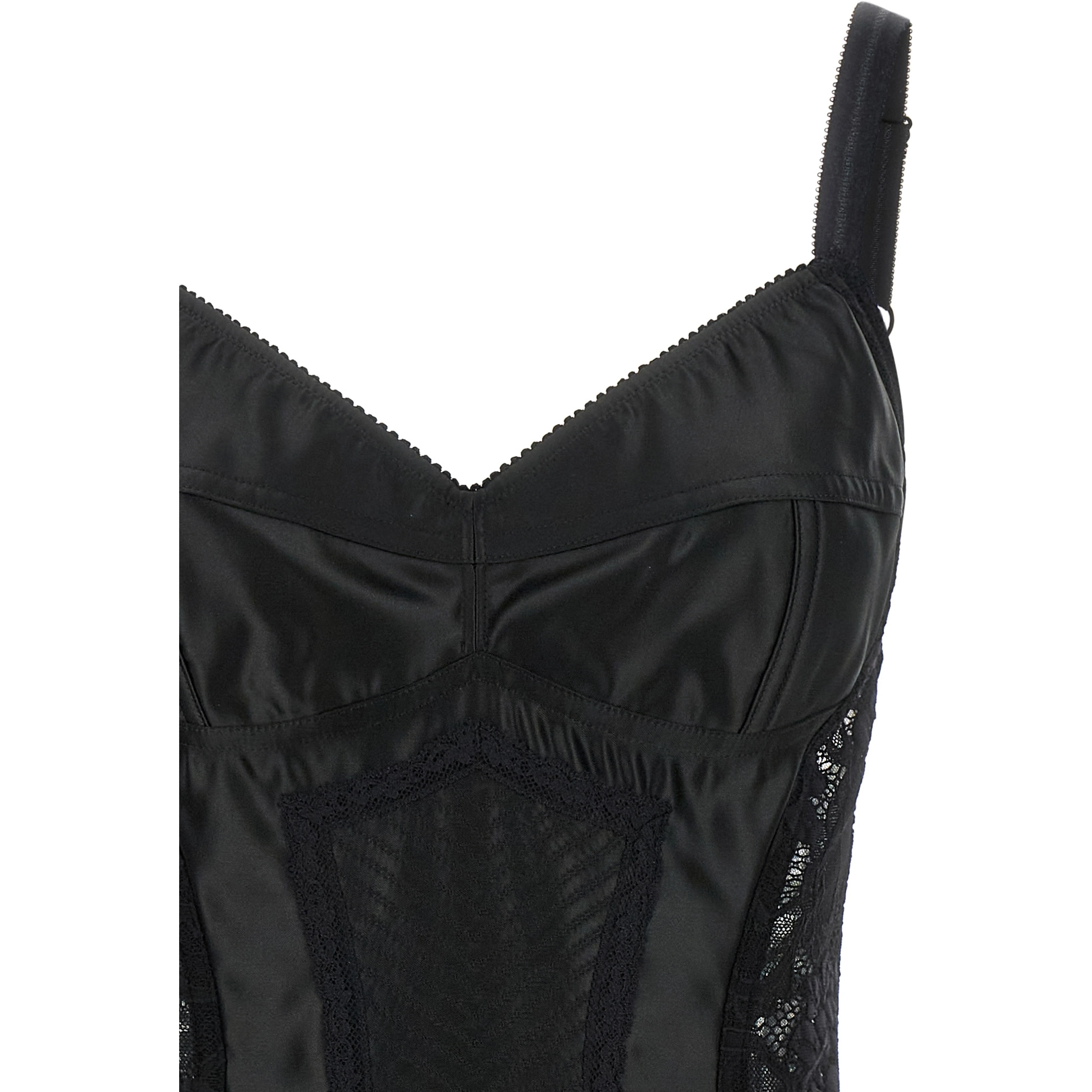 Black Polyamide Bodysuit