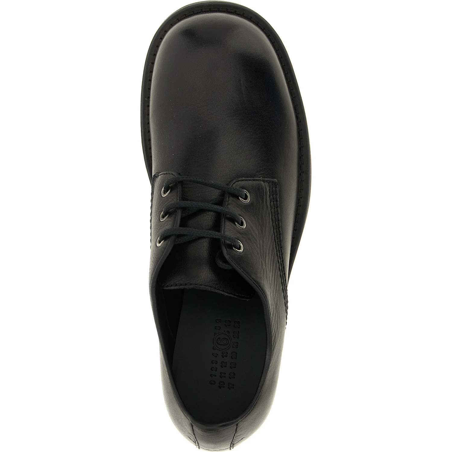 Black Cowhide Oxfords And Derbies