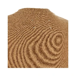Beige Virgin Wool Sleeveless Jacket