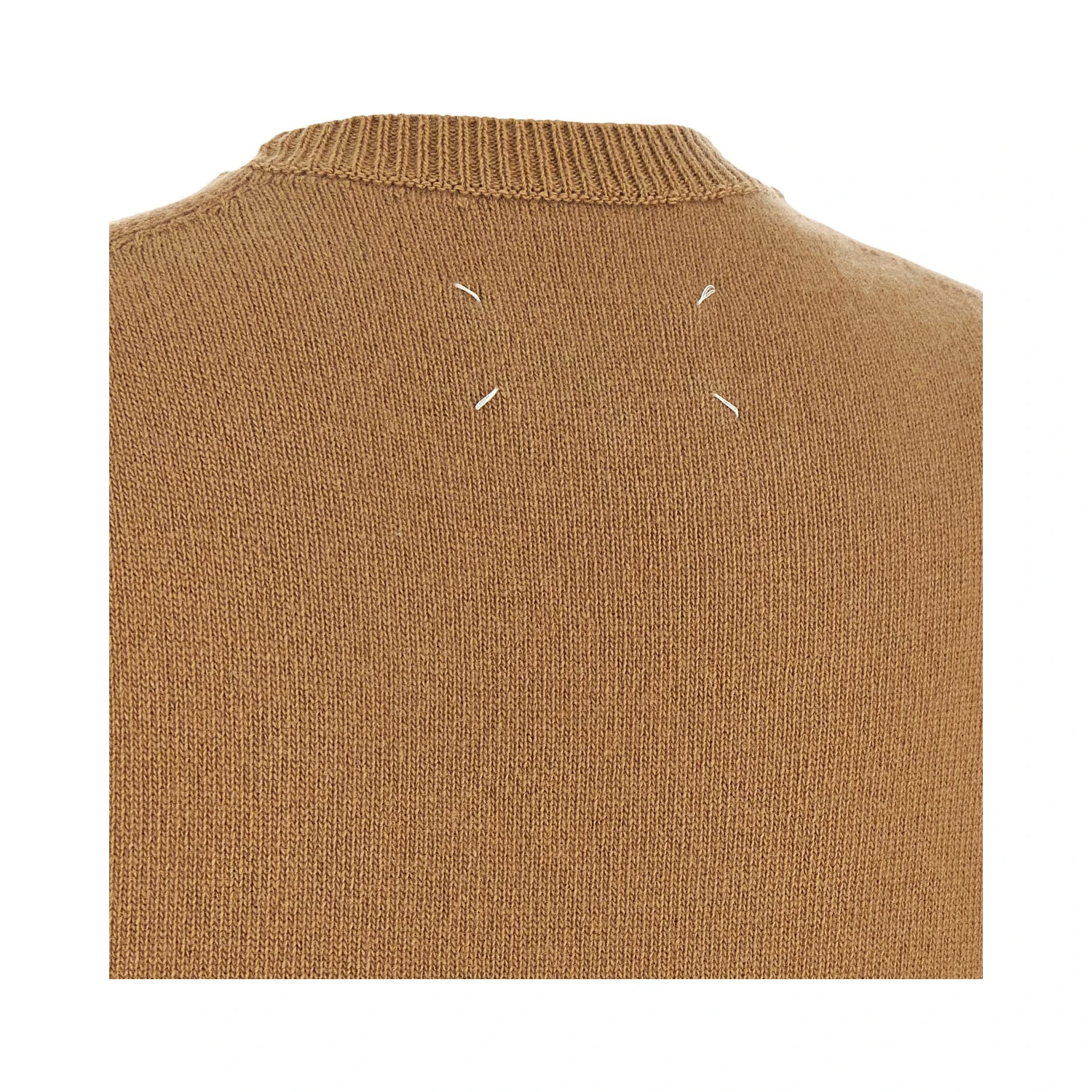 Beige Virgin Wool Sleeveless Jacket