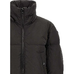 Black Polyamide Full-Length Jacket