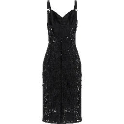 Black Polyamide Midi Dress