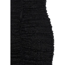 Black Polyamide Midi Dress