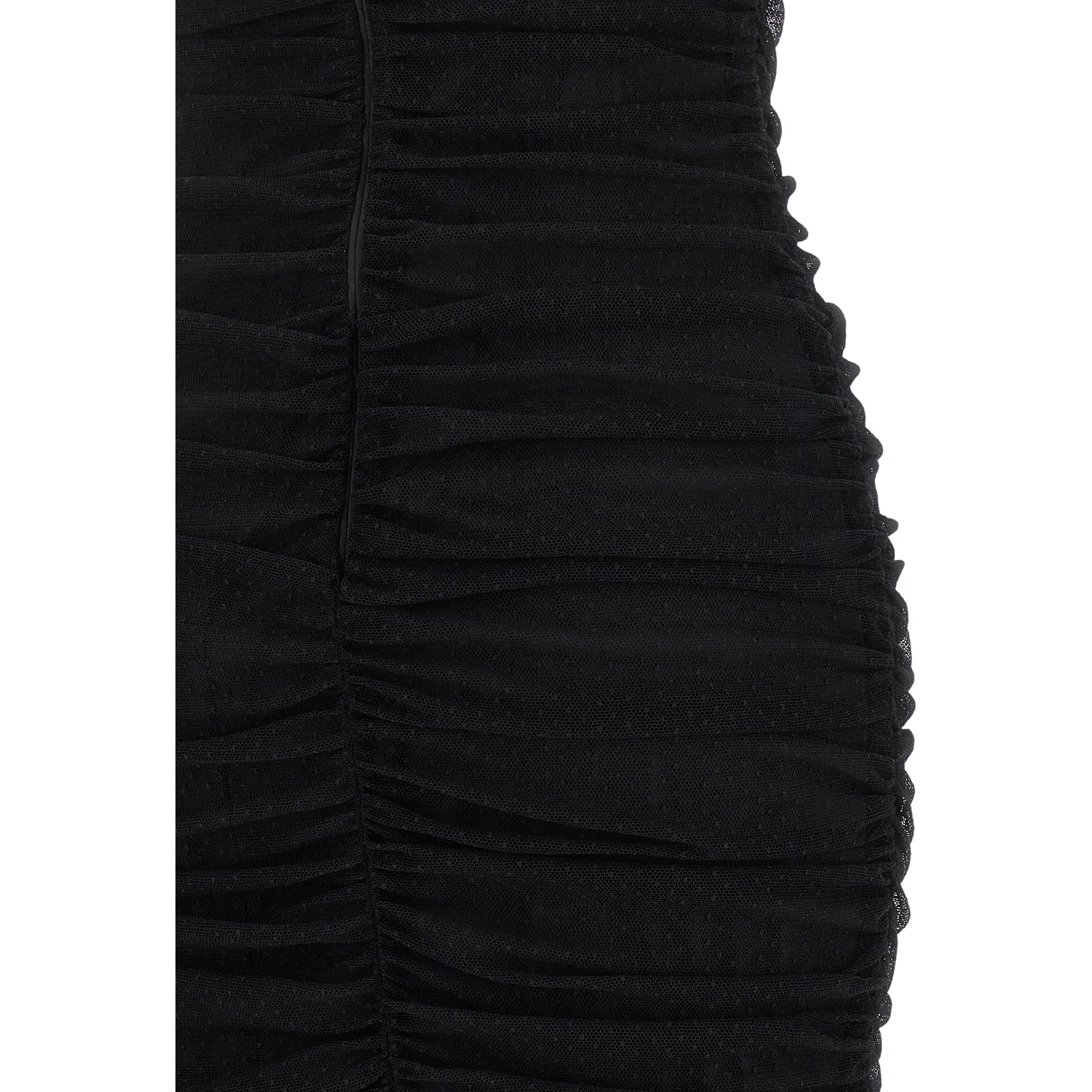 Black Polyamide Midi Dress