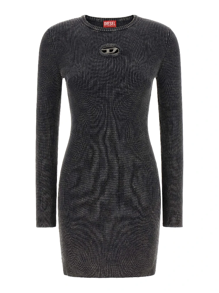 Black Cotton Short Dress