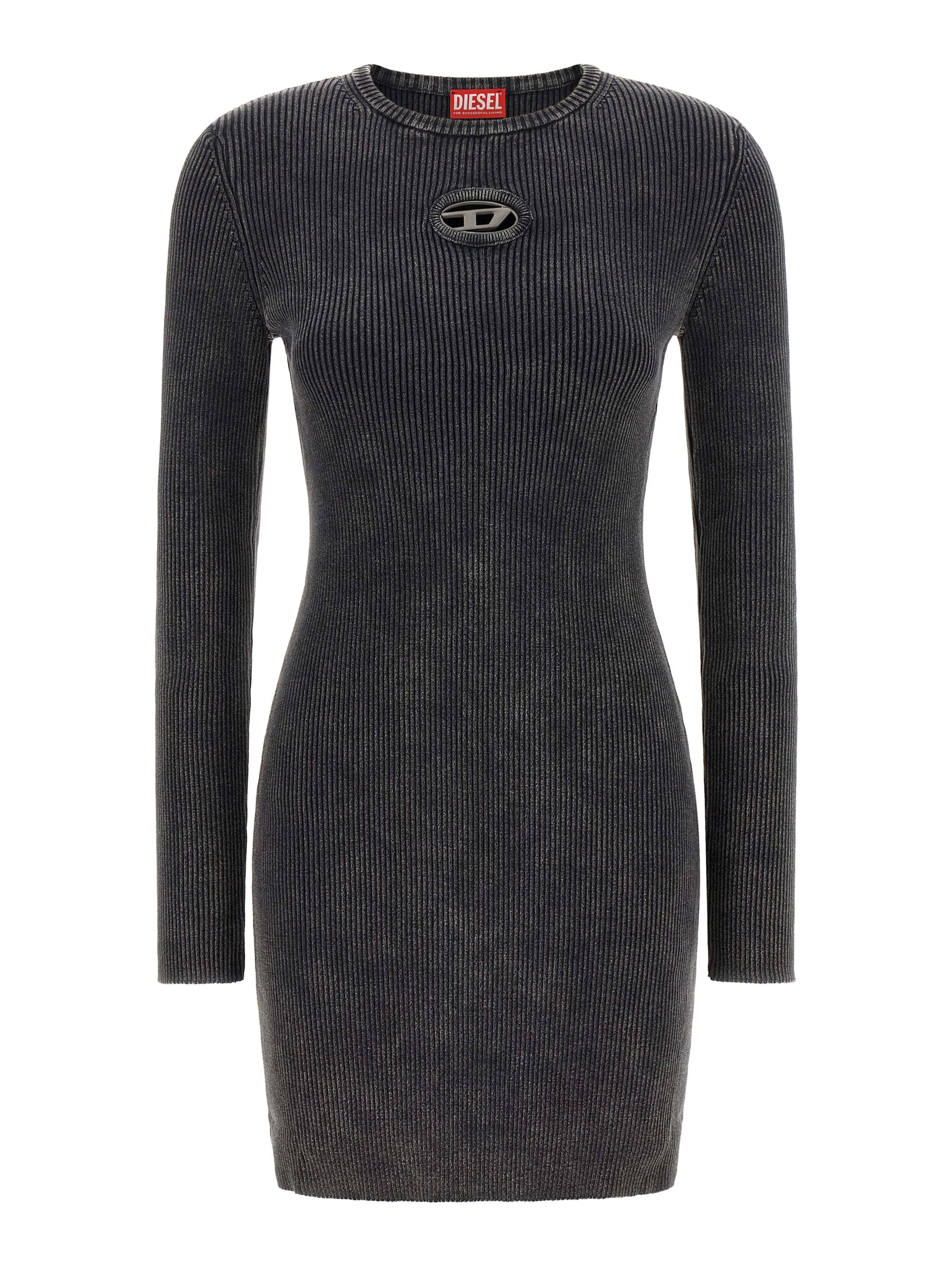 Black Cotton Short Dress