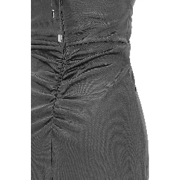 Gray Acetate Long Dress
