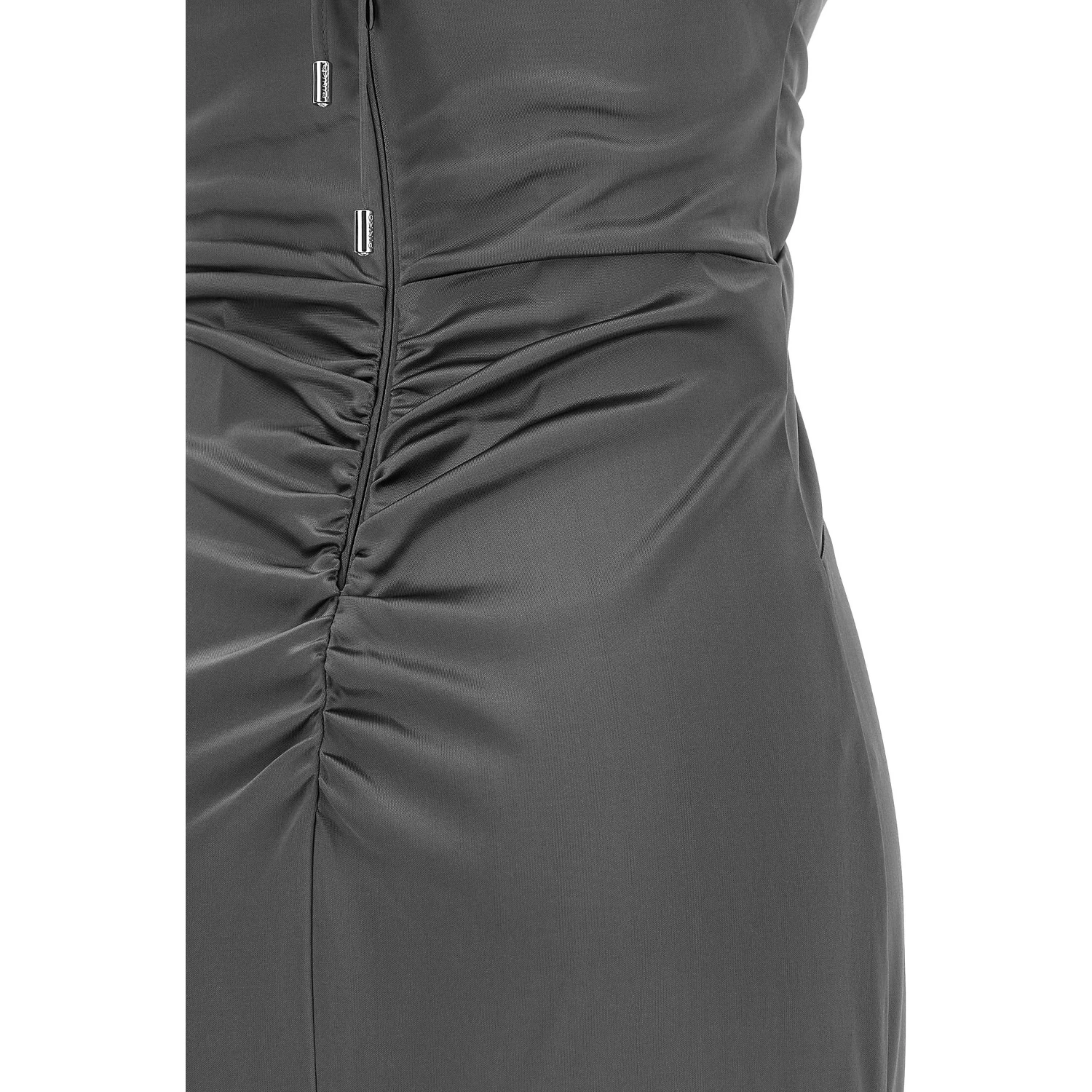 Gray Acetate Long Dress