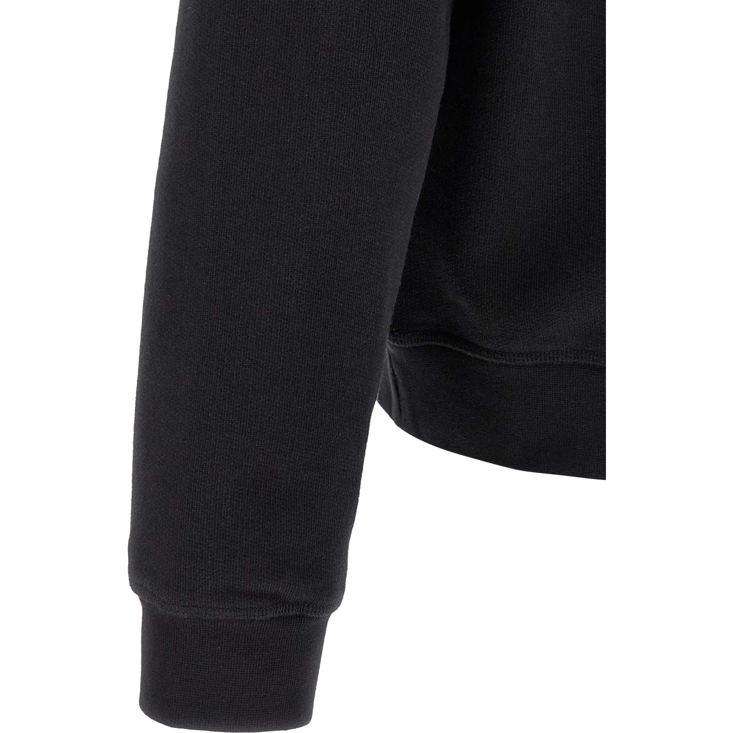 Black Cotton Sweatshirt