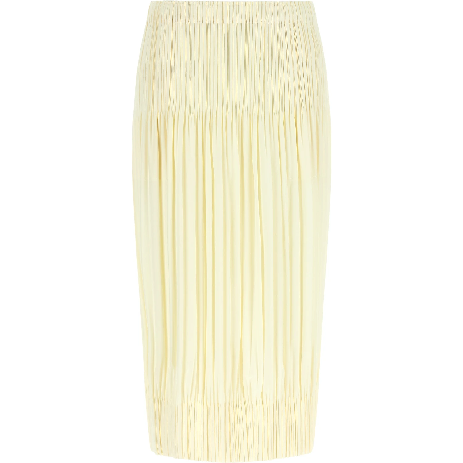 Bicolor Polyester Midi Skirt