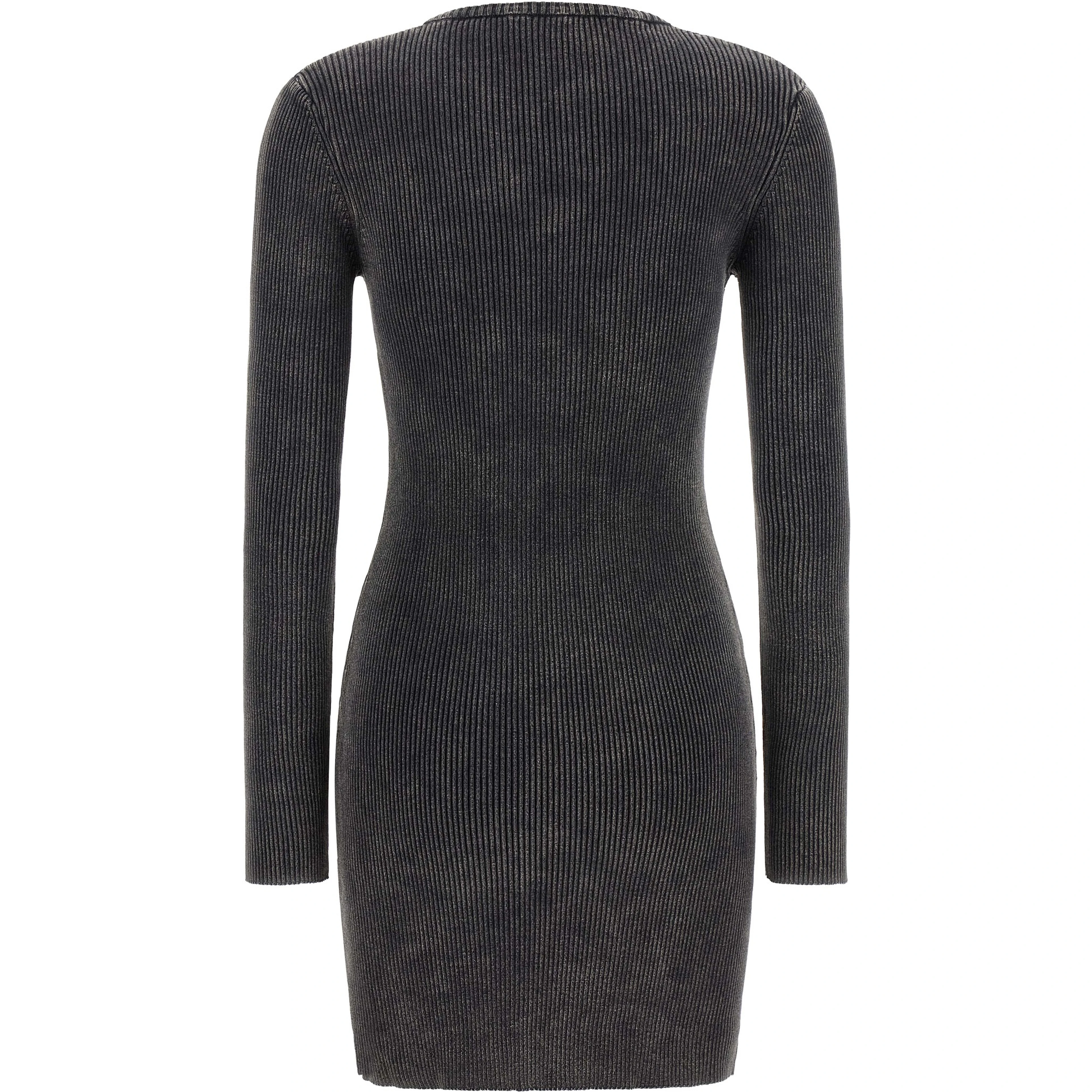 Black Cotton Short Dress