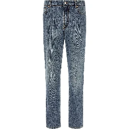 Blue Cotton Relaxed Fit Jeans