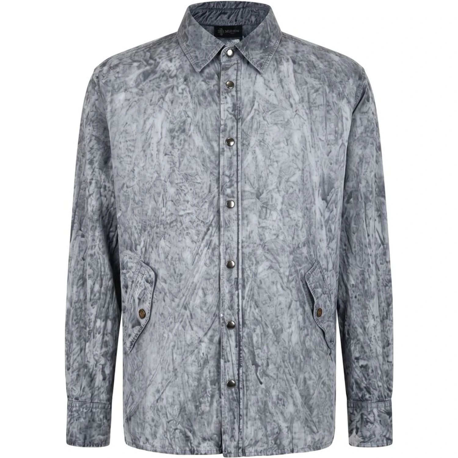 Grey Viscose Men Shirt
