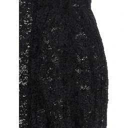 Black Polyamide Midi Dress
