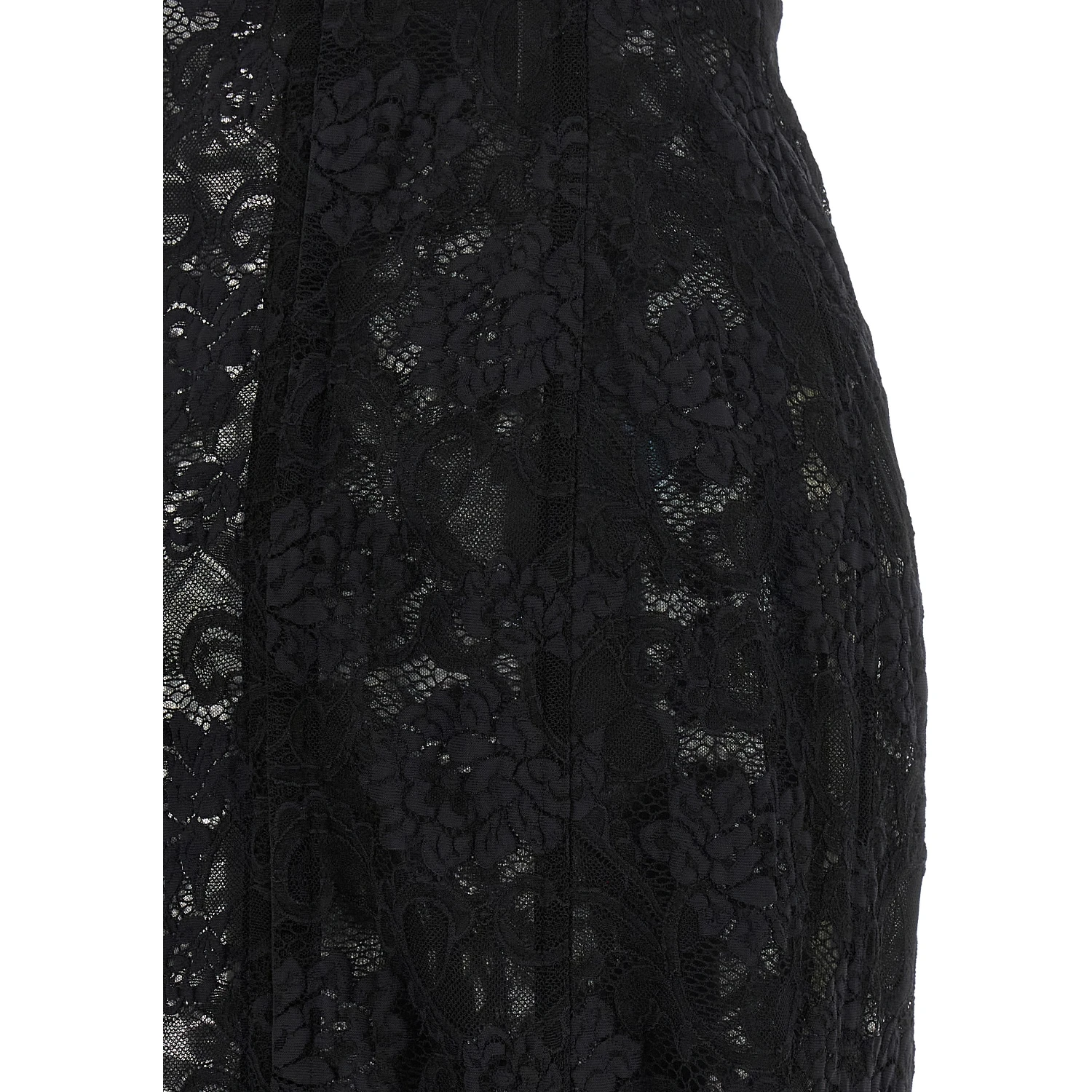 Black Polyamide Midi Dress