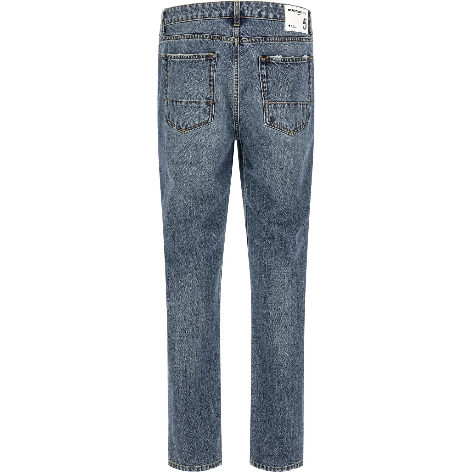 Blue Cotton Relaxed Fit Jeans