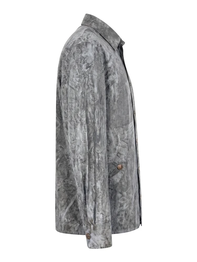 Grey Viscose Men Shirt alternative