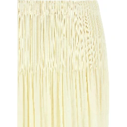 Bicolor Polyester Midi Skirt