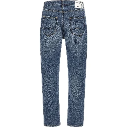 Blue Cotton Relaxed Fit Jeans
