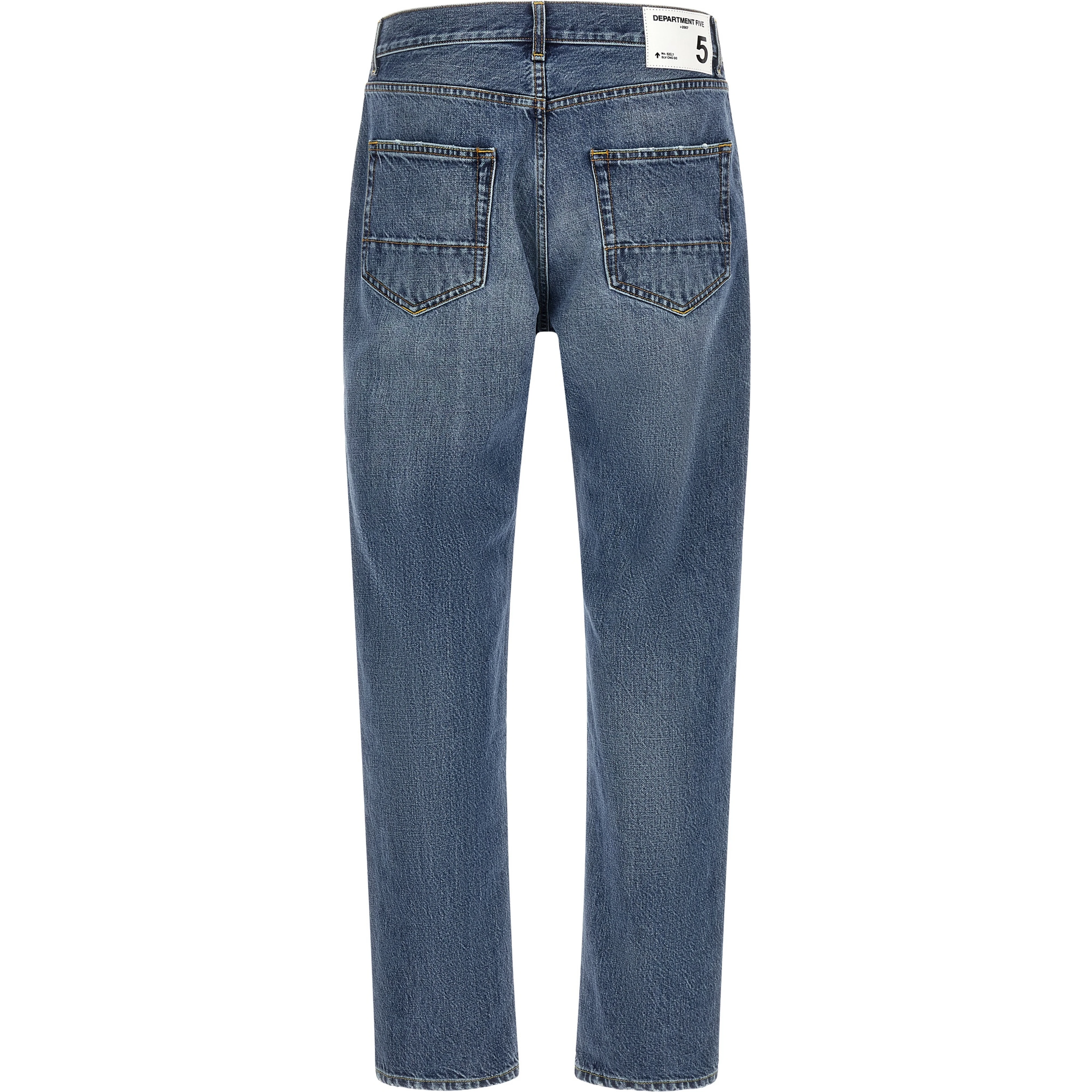 Blue Cotton Relaxed Fit Jeans