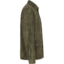 Green Viscose Men's Shirt