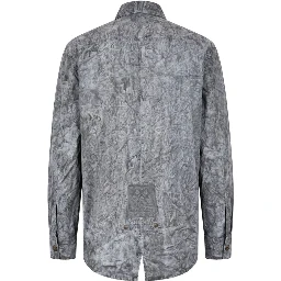 Grey Viscose Men Shirt