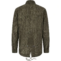 Green Viscose Men's Shirt