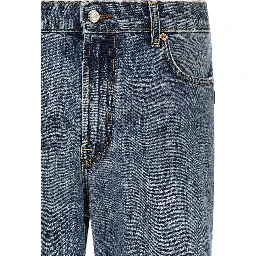 Blue Cotton Relaxed Fit Jeans