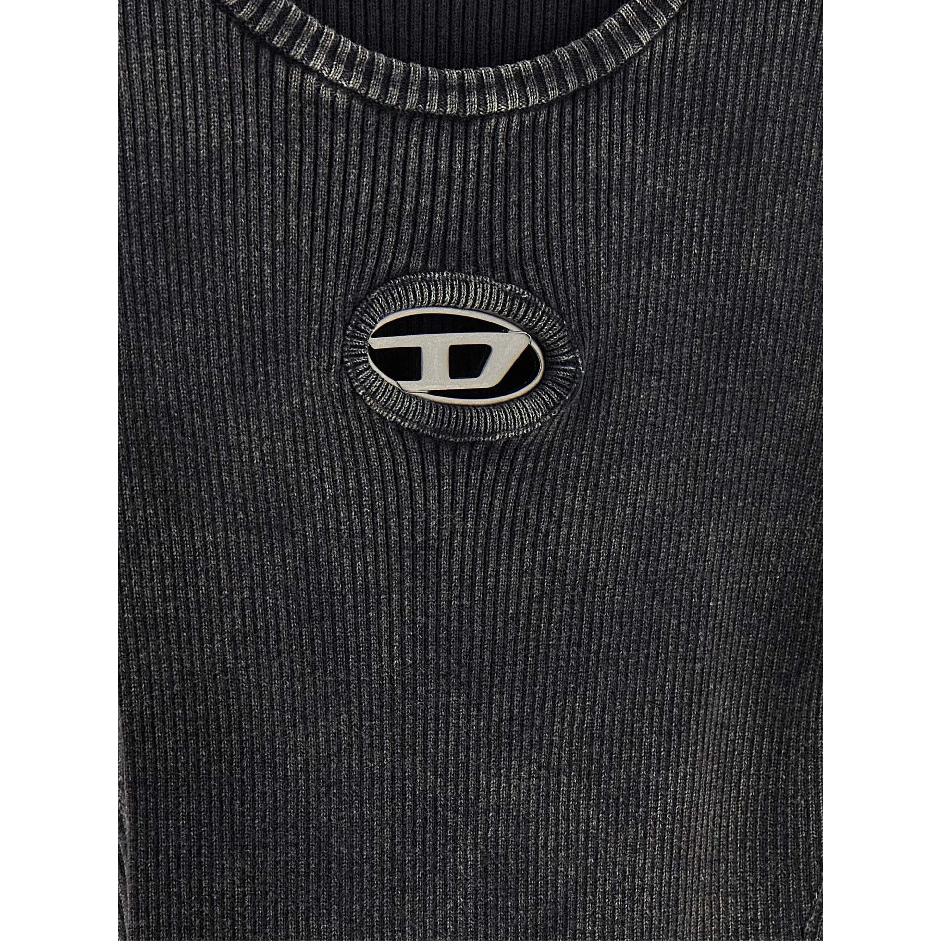Black Cotton Short Dress