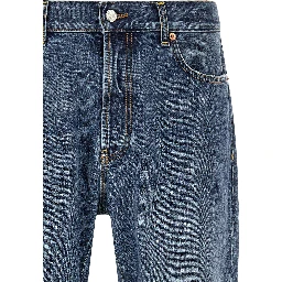 Blue Cotton Relaxed Fit Jeans
