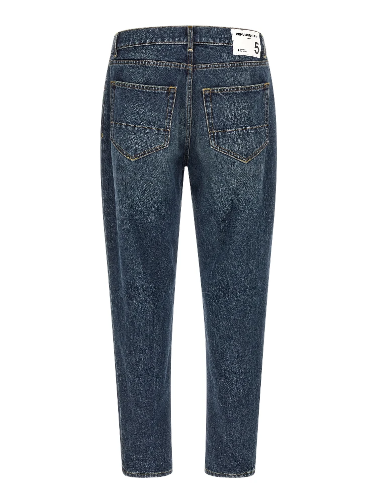 Blue Cotton Tapered Jeans alternative