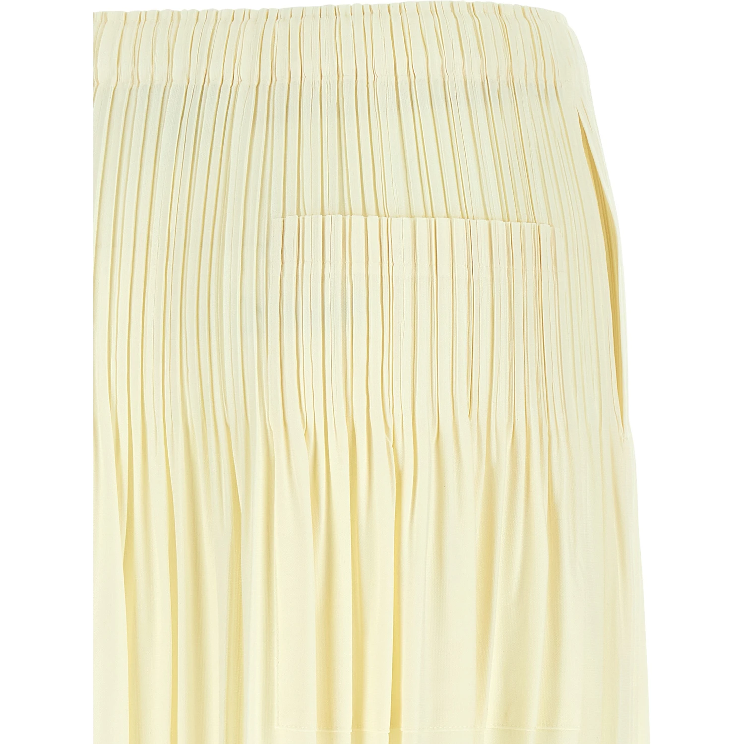 Bicolor Polyester Midi Skirt
