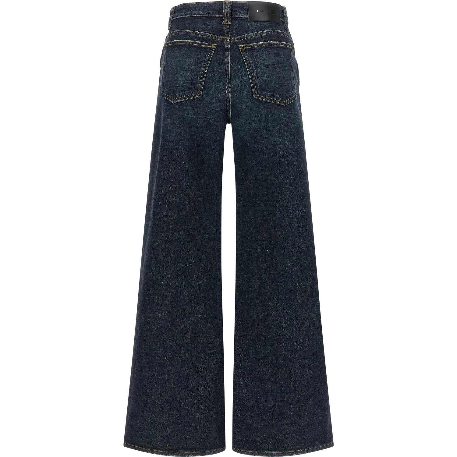 Blue Cotton Flared Jeans