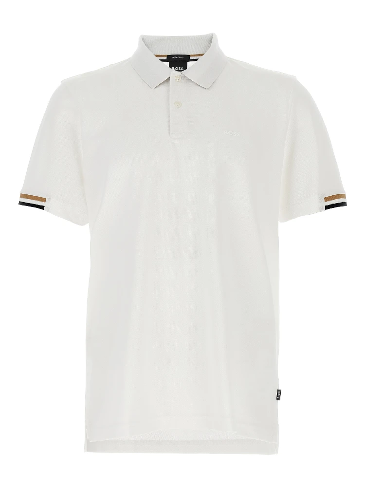 White Cotton Polo Shirt