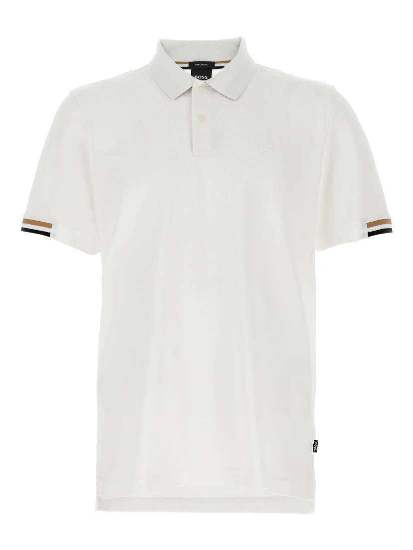 White Cotton Polo Shirt