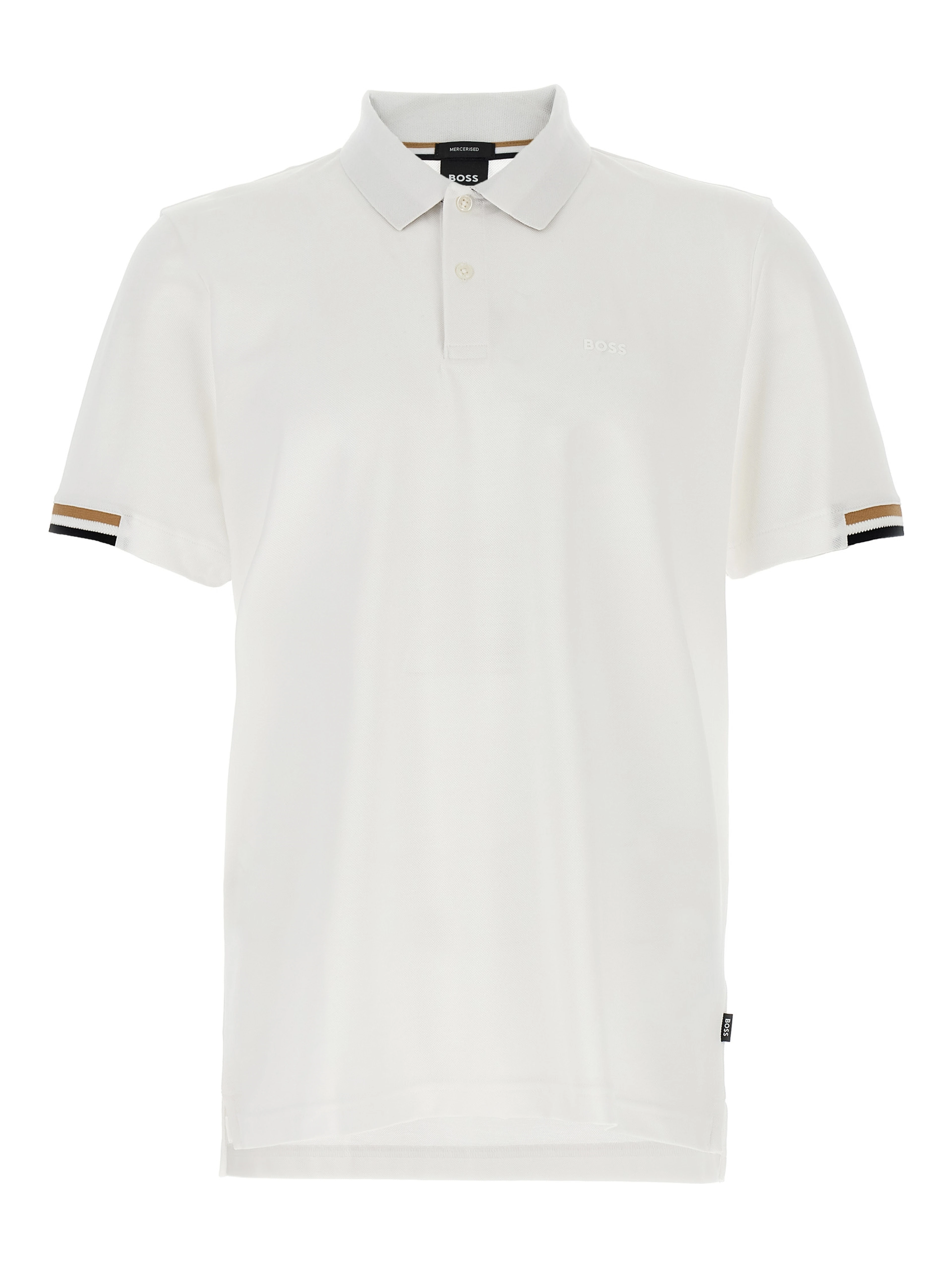 White Cotton Polo Shirt