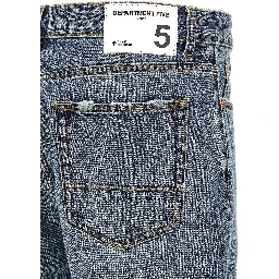 Blue Cotton Relaxed Fit Jeans