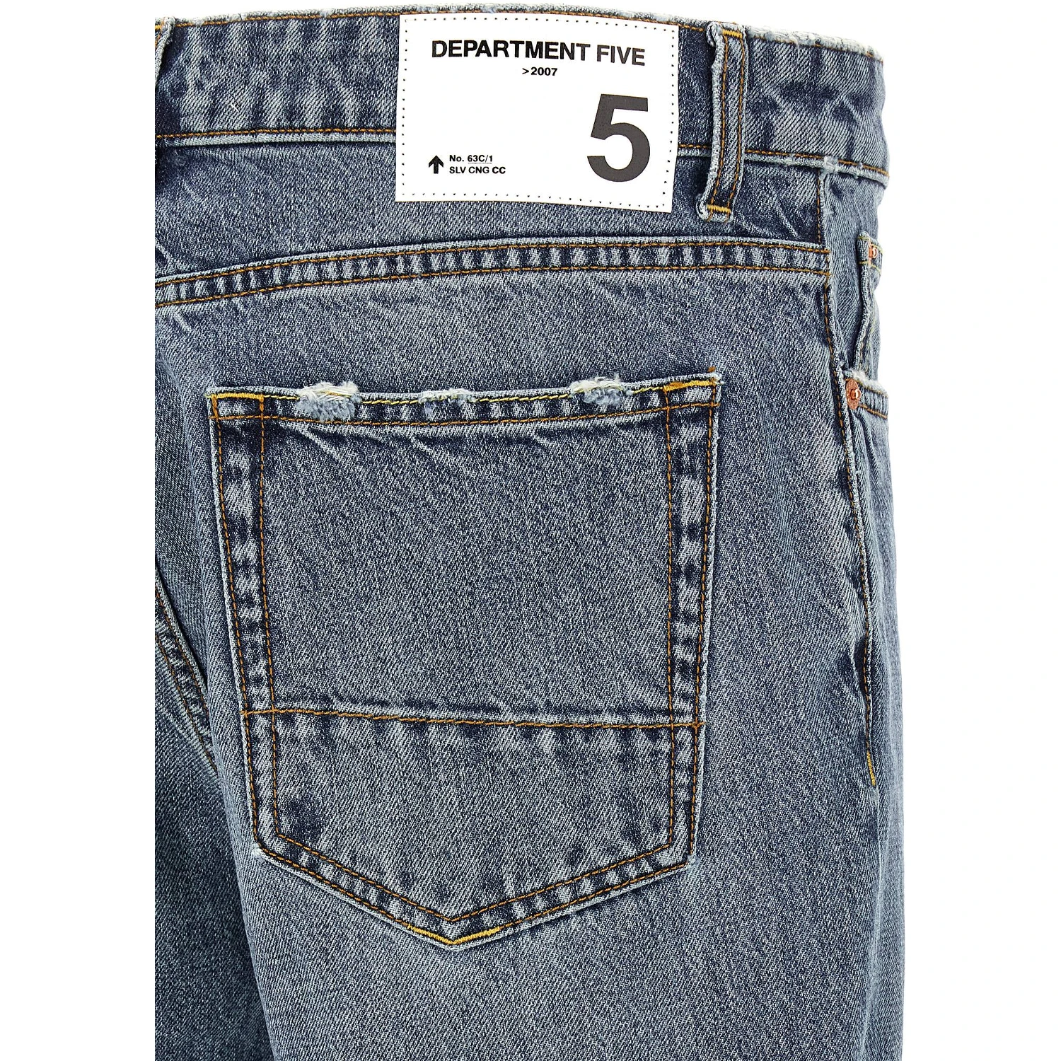 Blue Cotton Relaxed Fit Jeans