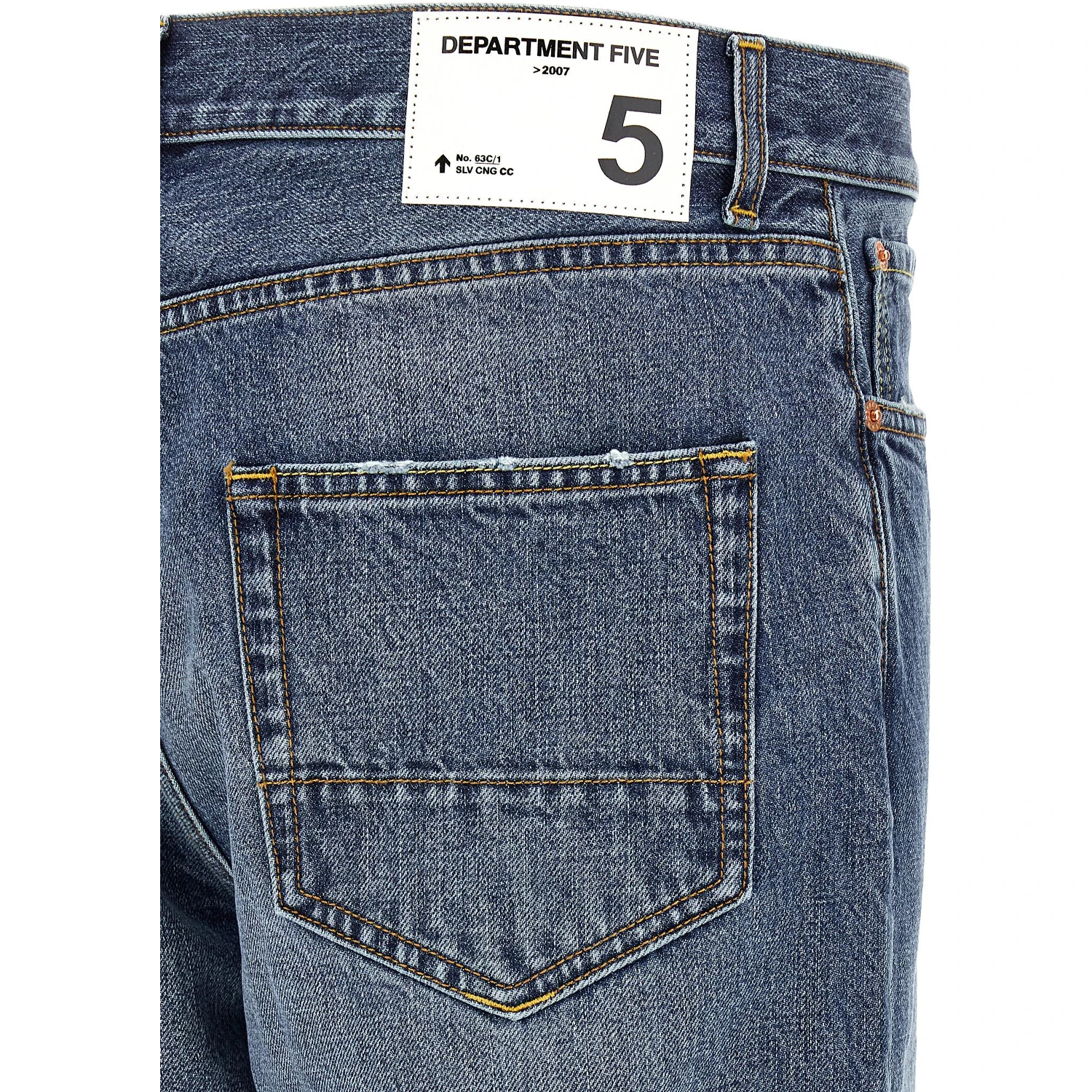 Blue Cotton Relaxed Fit Jeans