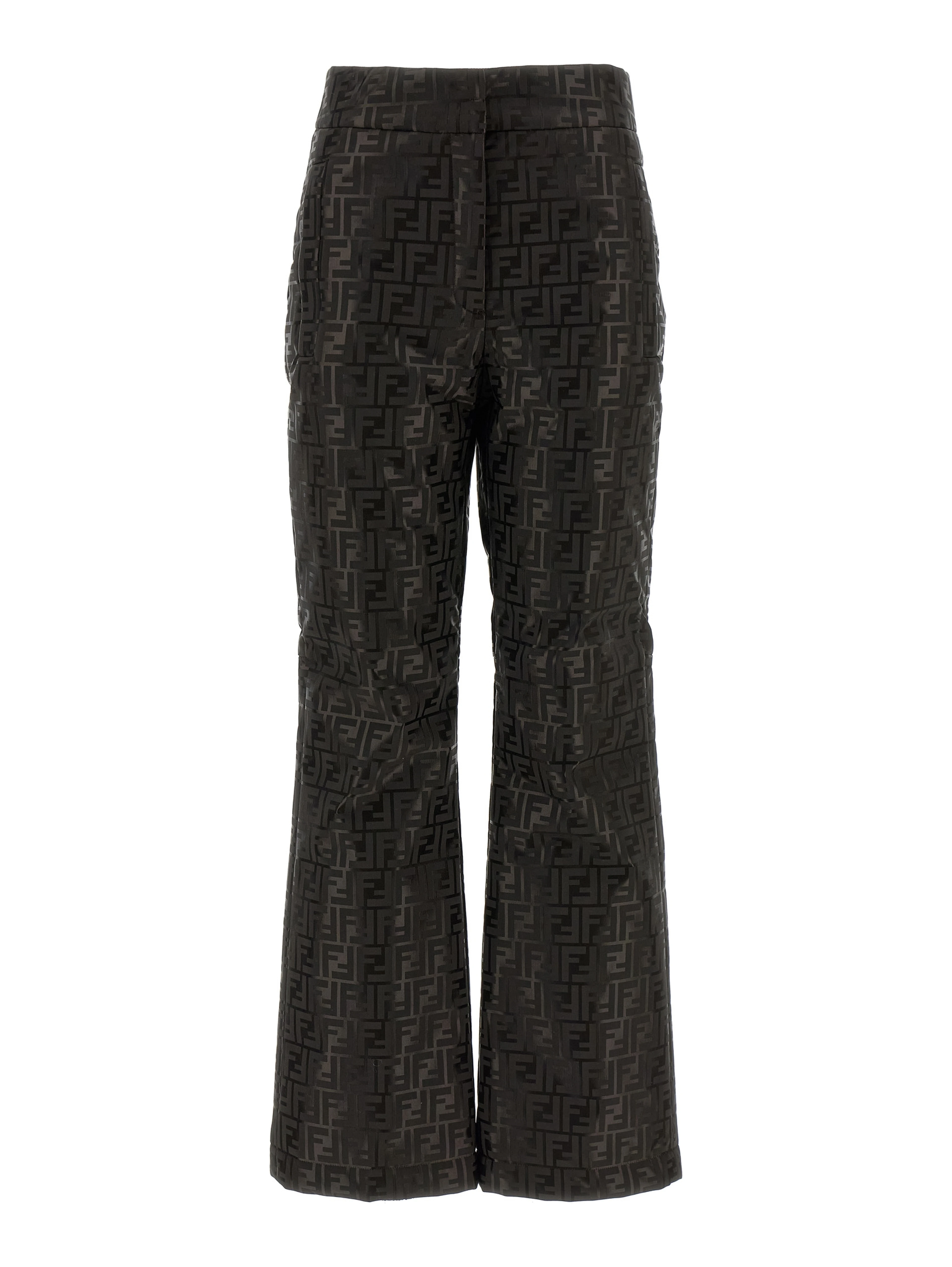 Brown Cotton Athletic Pants