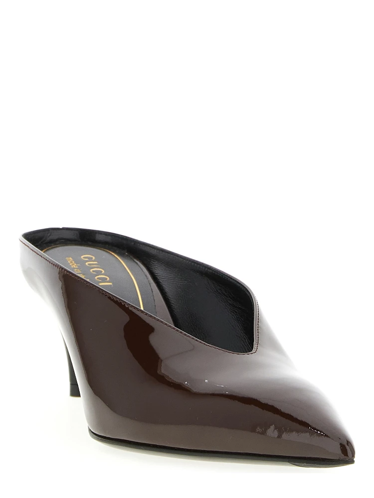 Bordeaux Calfskin Mid Heel Pumps alternative
