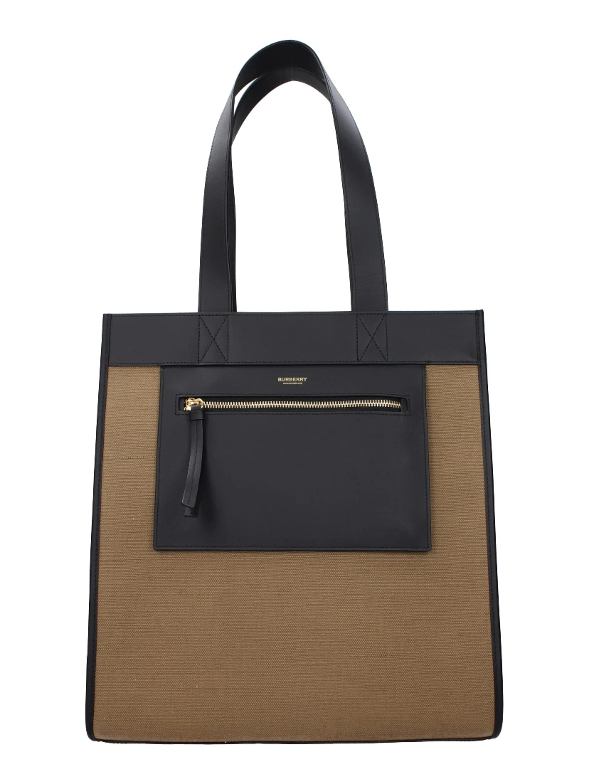 Brown Fabric Shoulder Bag